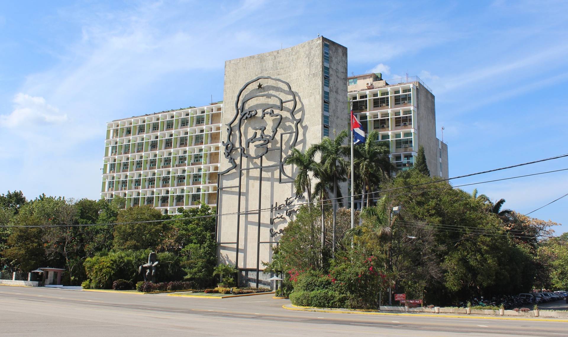 Relieve del Ché en la Plaza de la Revolución.