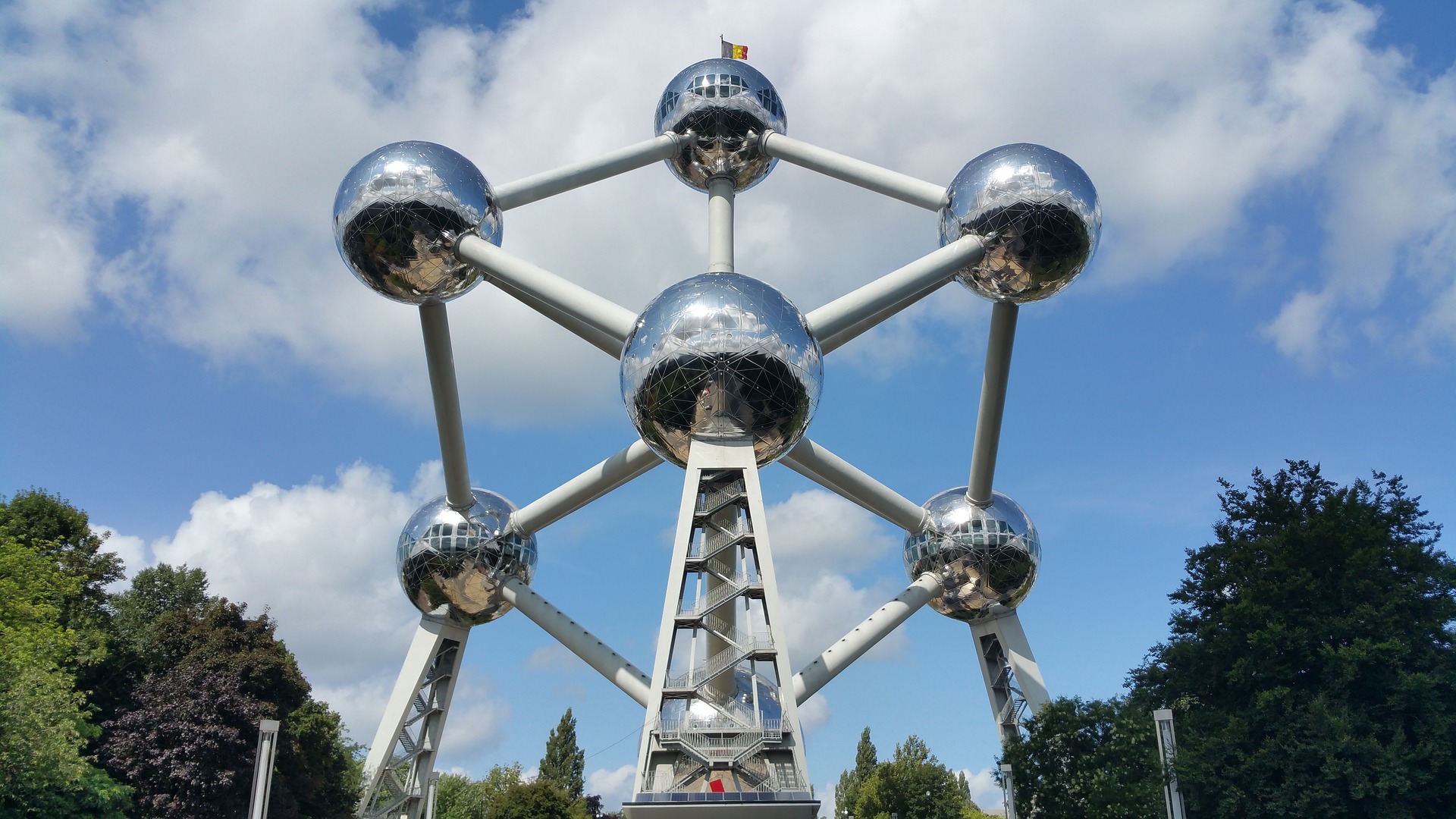 El llamativo Atomium de Bruselas.