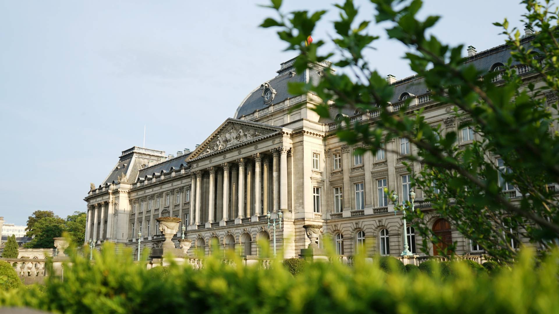 Exterior del Palacio Real de Bruselas.