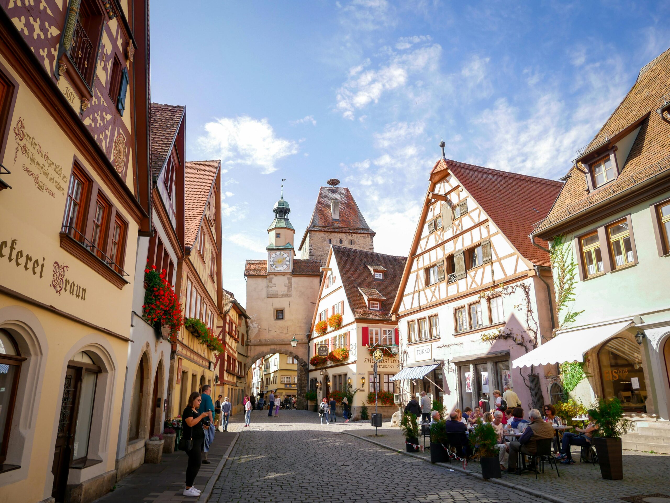 Antiguas puertas de acceso a Rothenburg ob der Tauber.