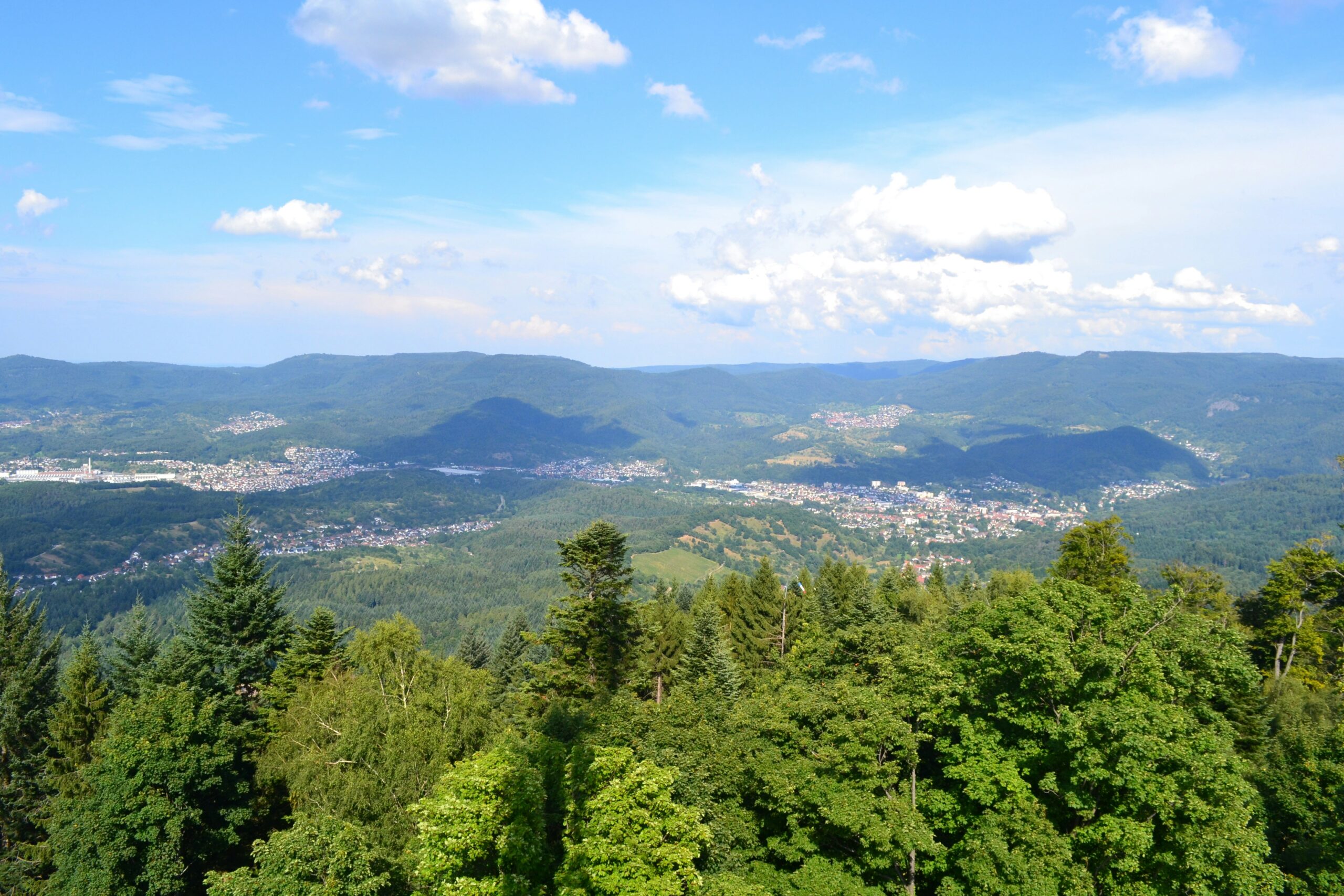 Panorámica de Baden-Baden y su entorno natural.