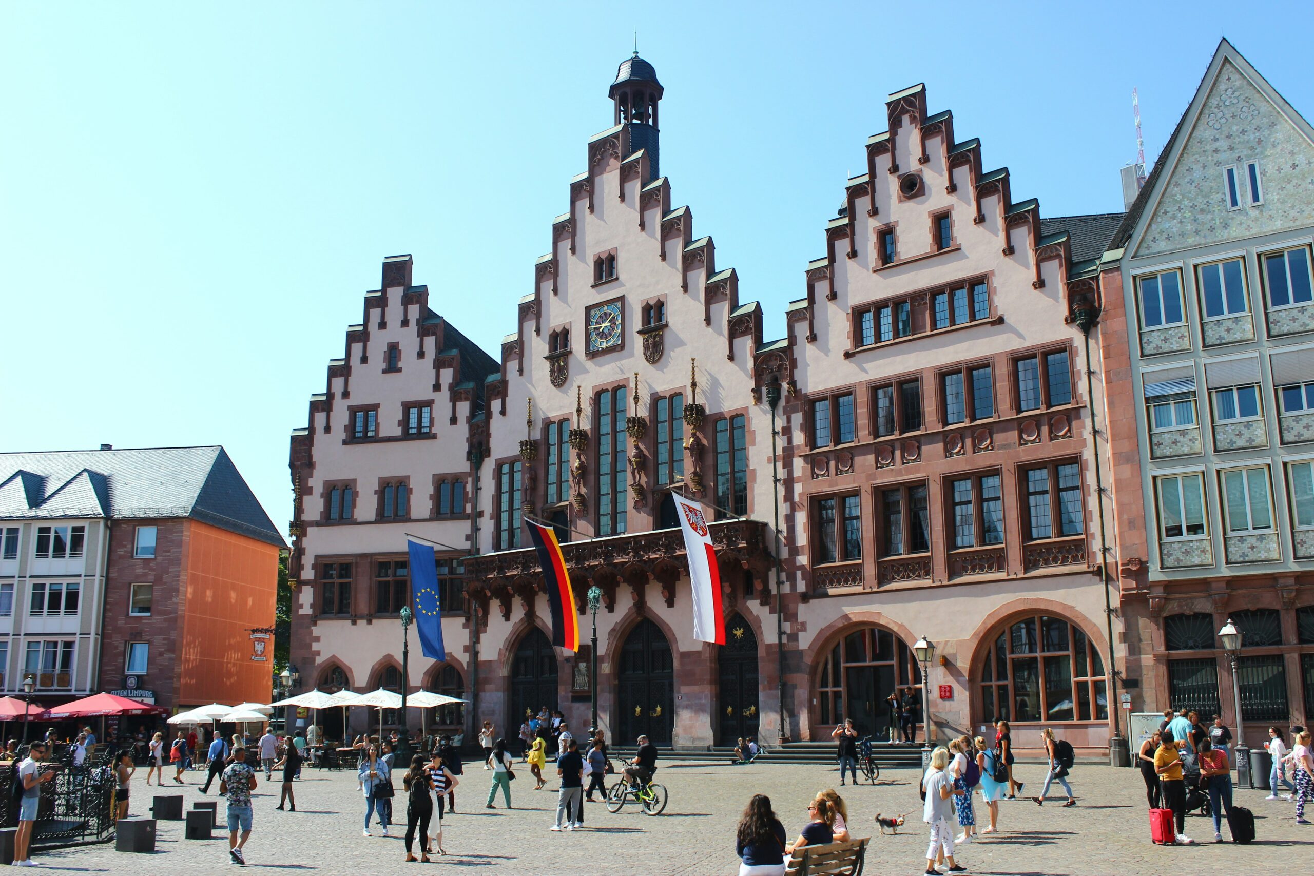 Frankfurter Römer en el centro histórico de Frankfurt.