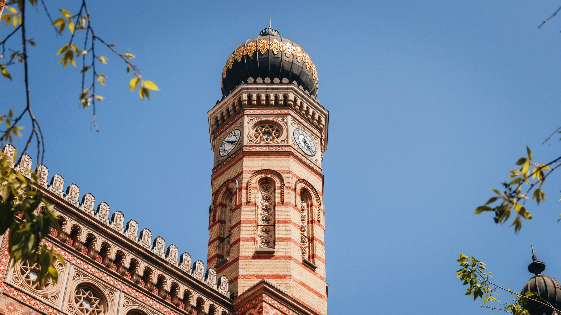 Detalle de la Gran Sinagoga de Budapest.