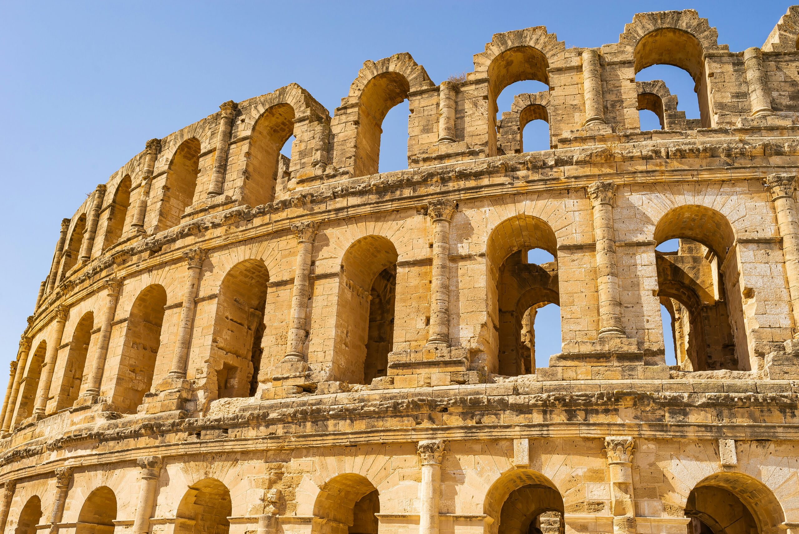 El impresionante anfiteatro de El Djem.