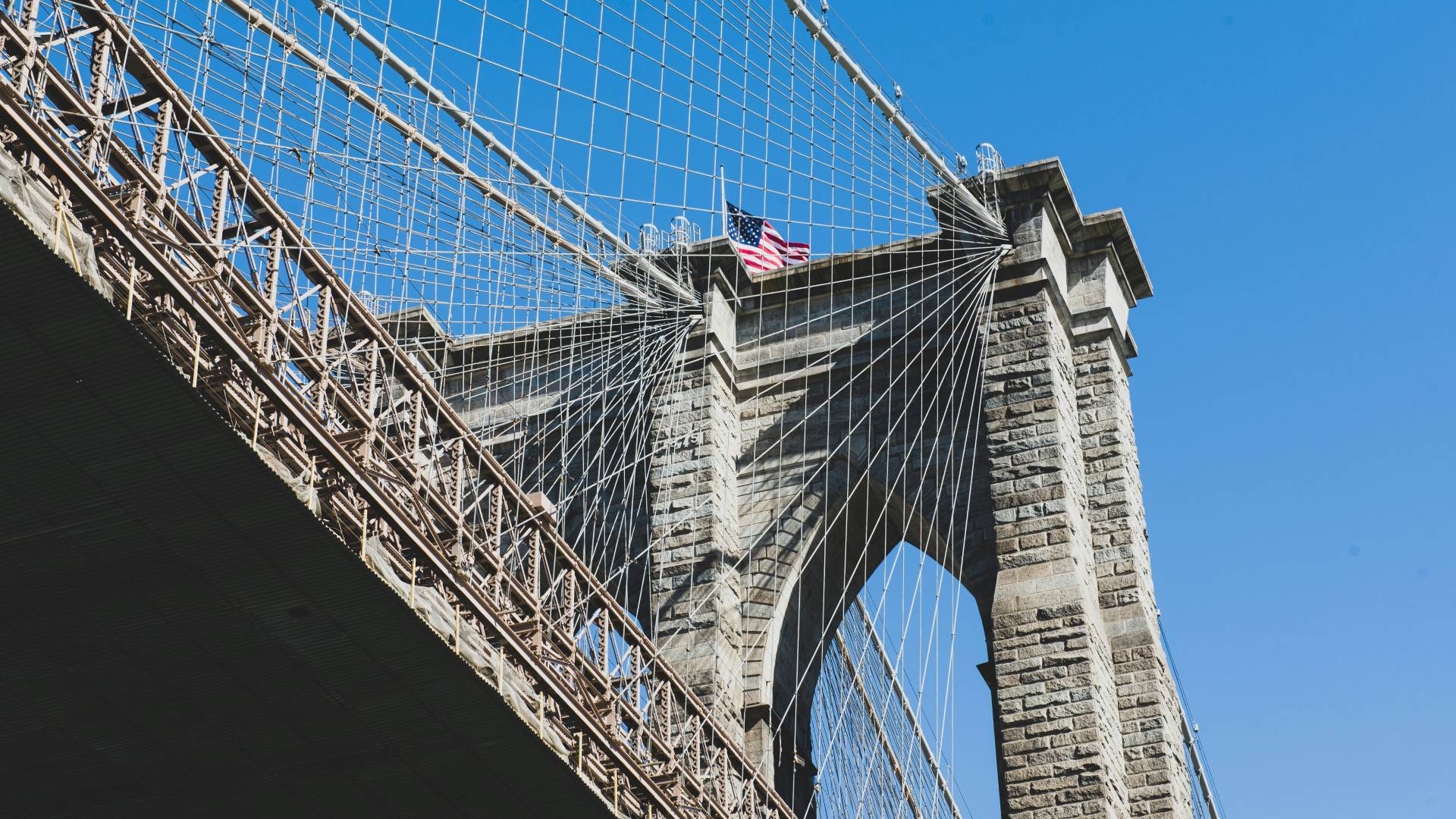 El famoso Puente de Brooklyn.