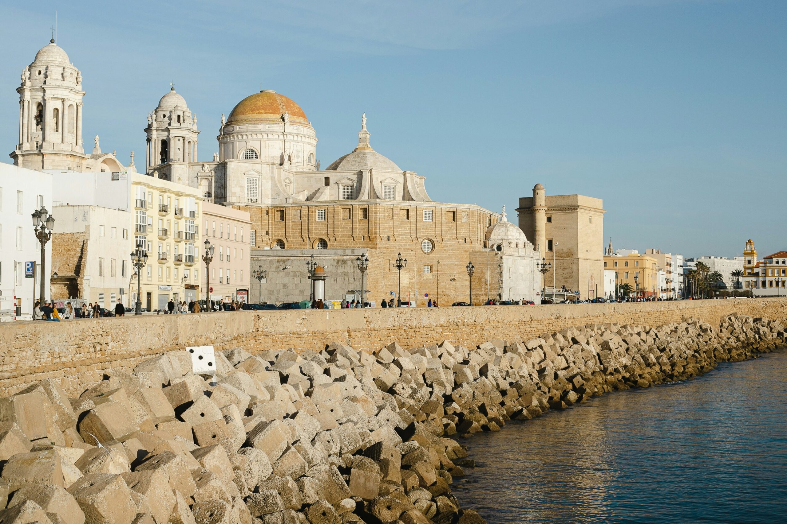 El paisaje costero de Cádiz capital.