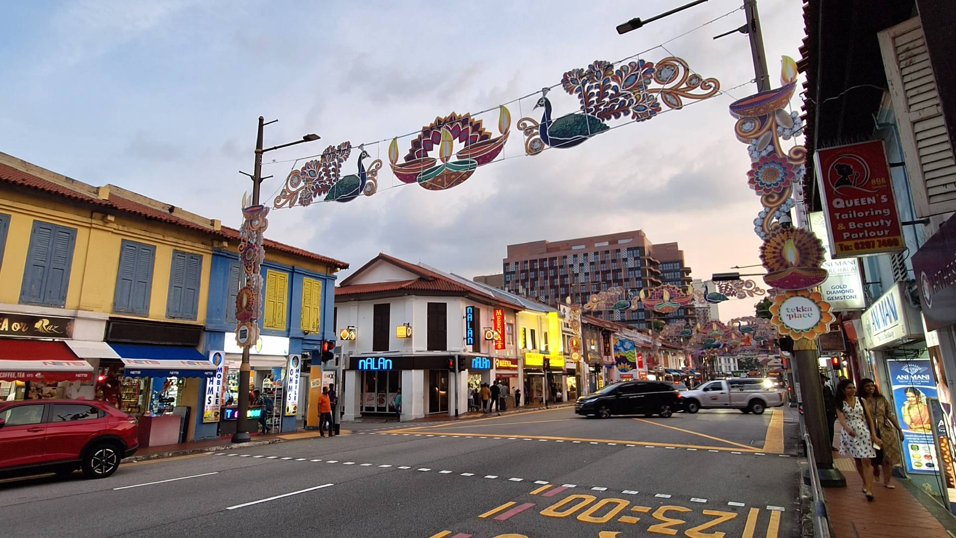 Calle en el barrio de Little India.