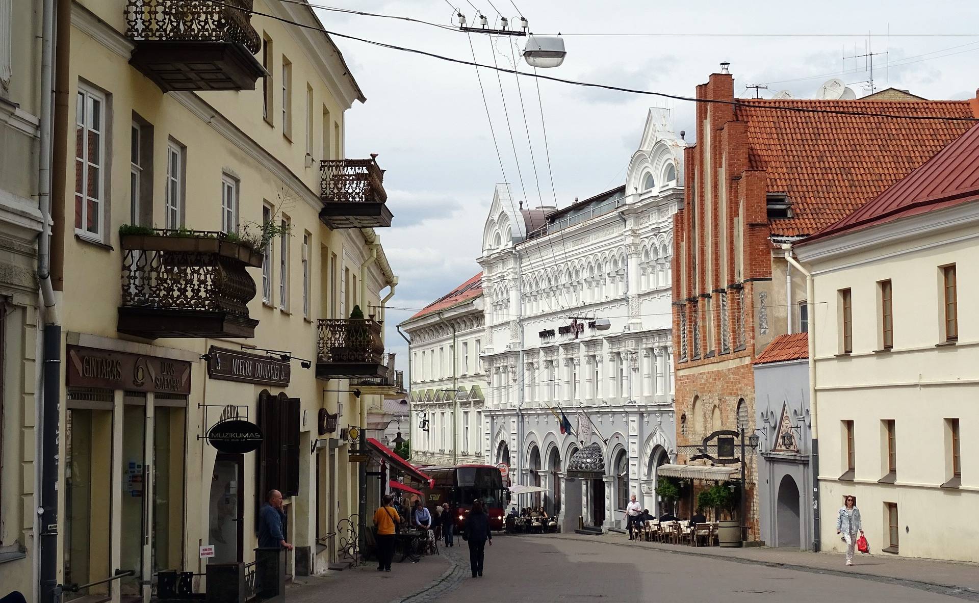 Calles del centro histórico de Vilna.