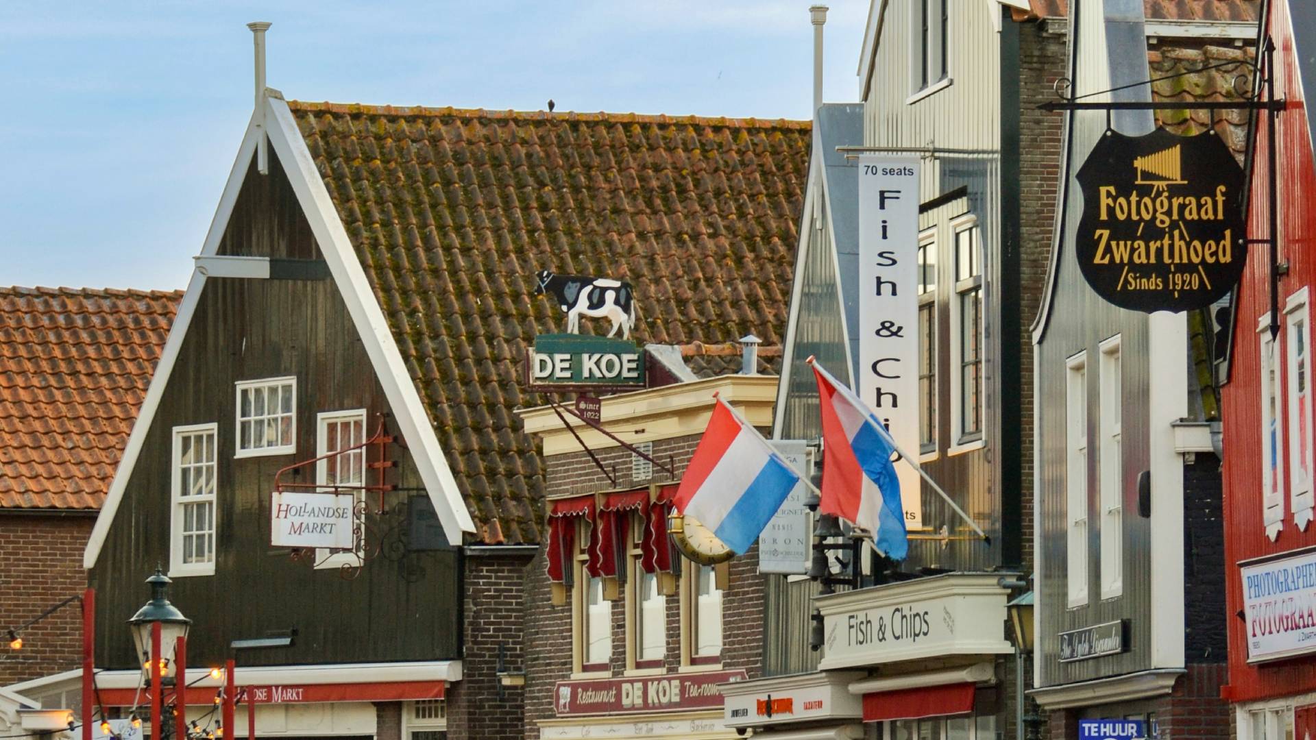 Edificios de Volendam.