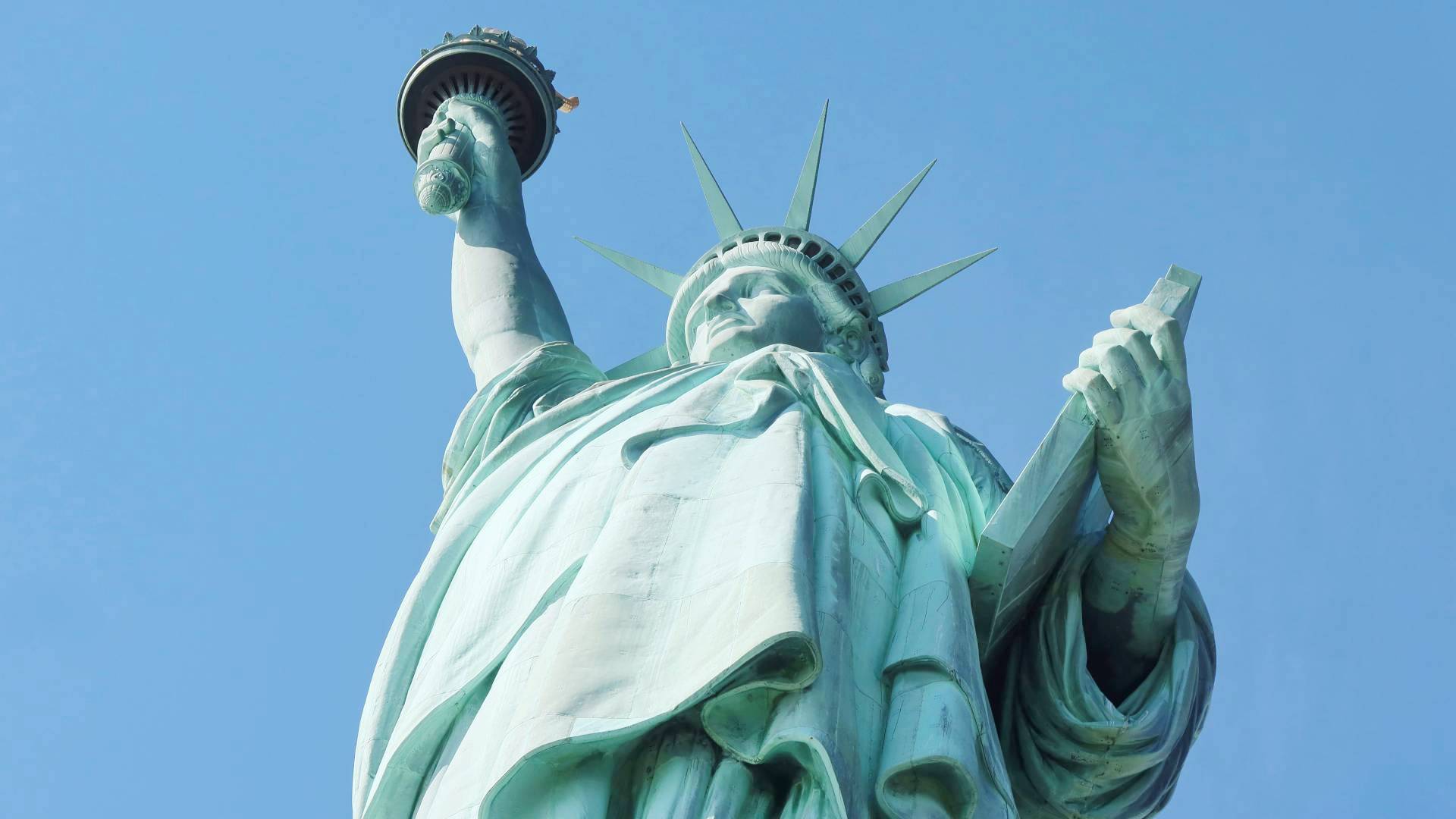 La icónica Estatua de la Libertad.