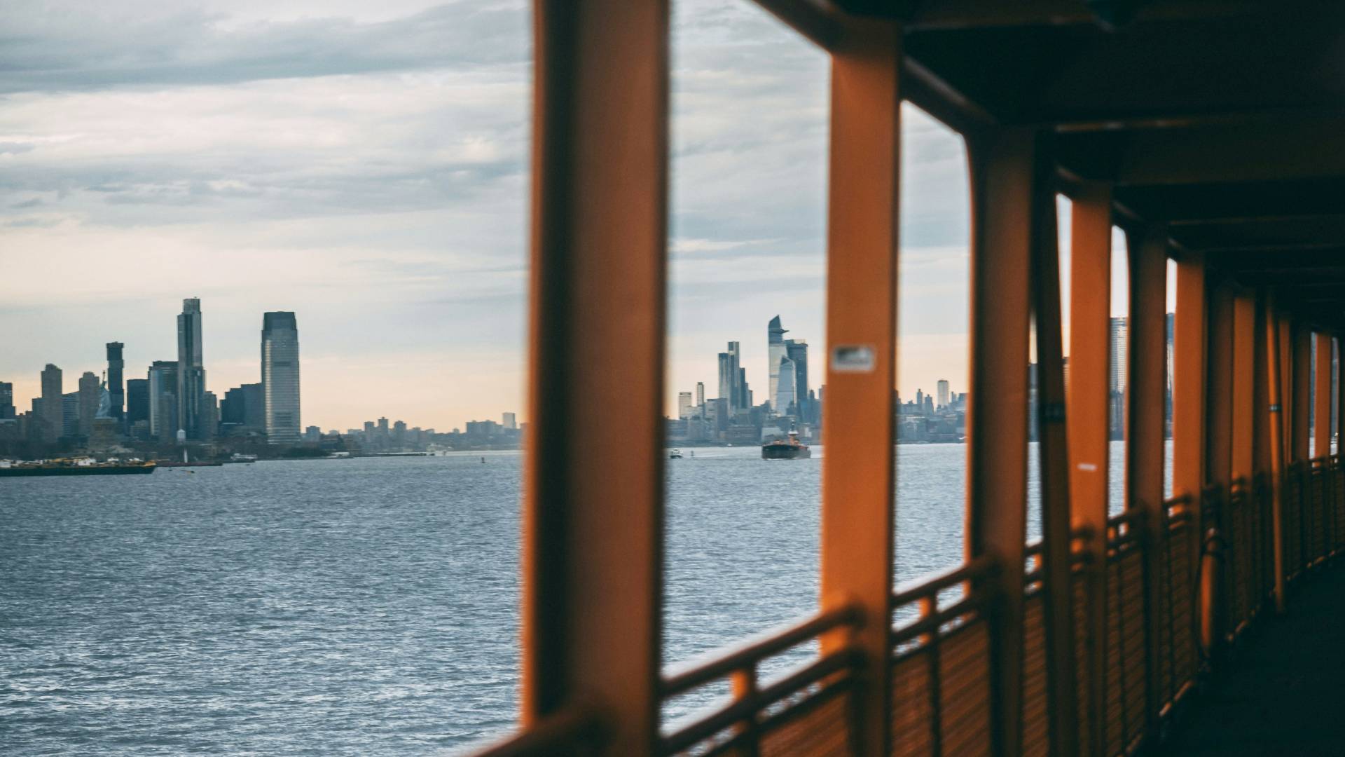 Vistas desde el ferry de Staten Island.