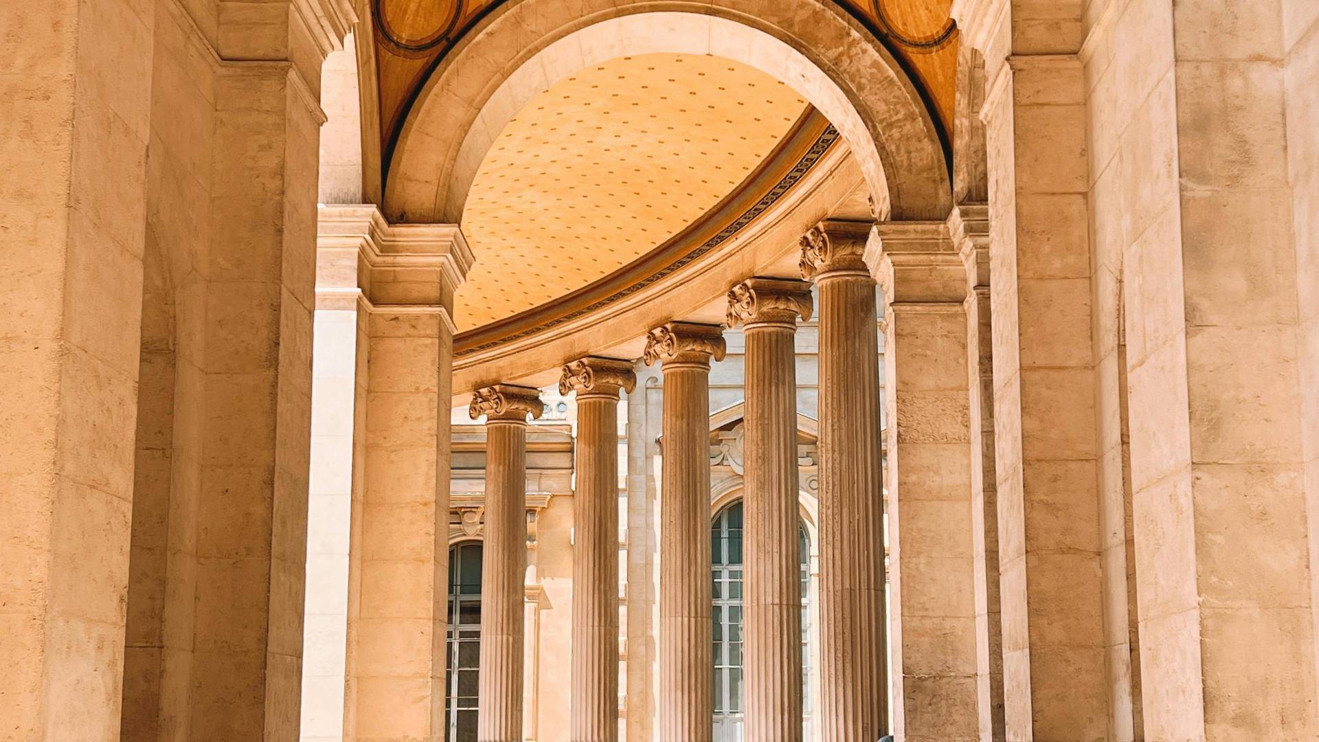 Parte del precioso Palais Longchamp en Marsella.