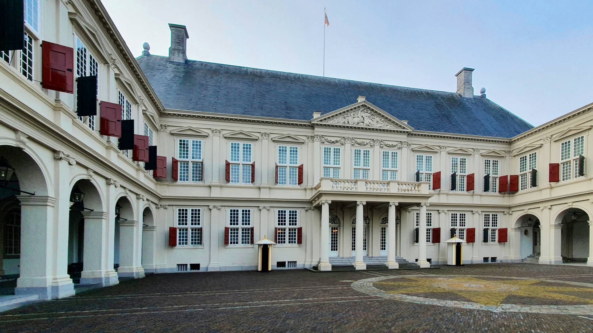 Entrada principal del Palacio Noordeinde.