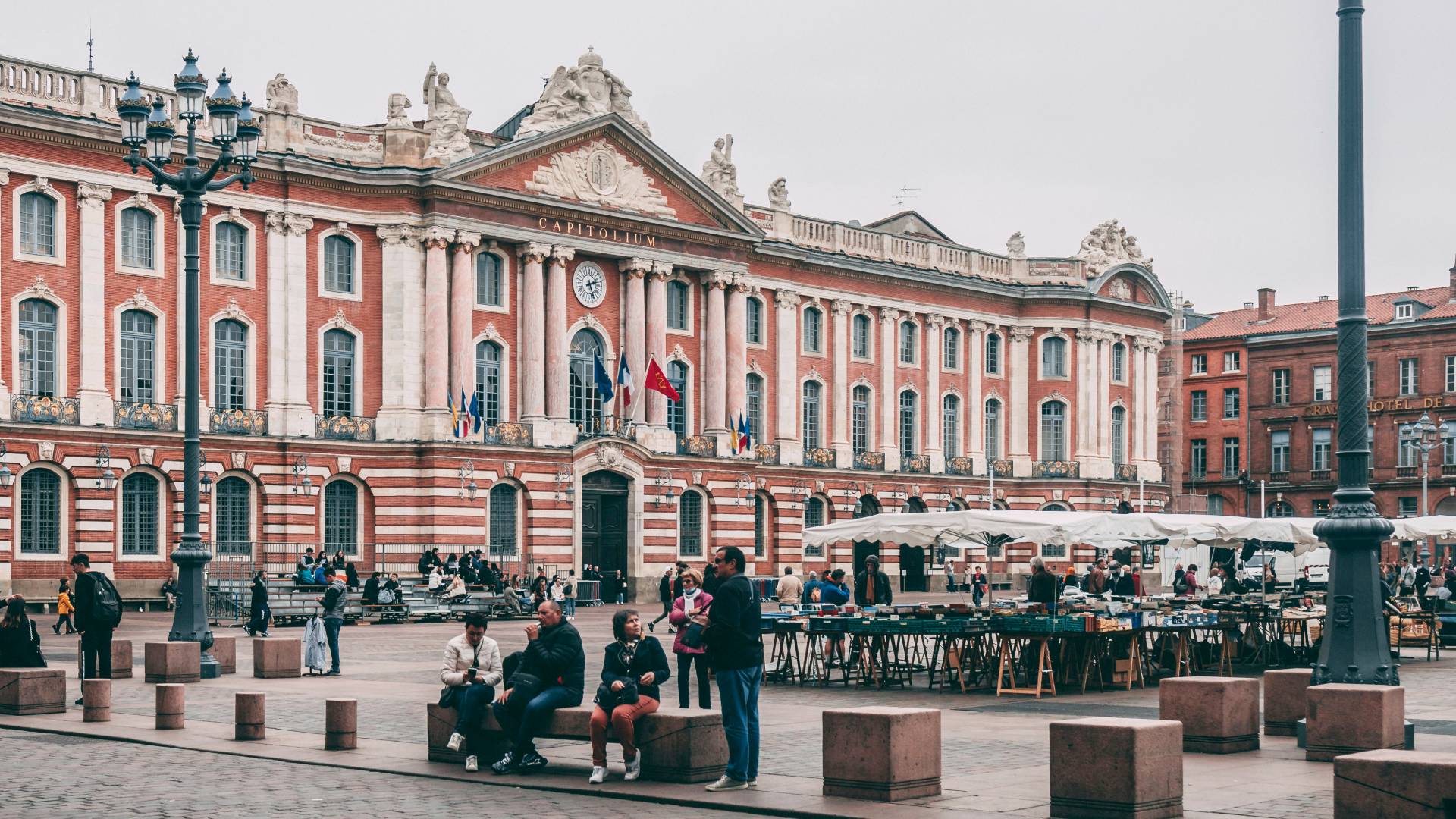 Plaza del Capitolio en Toulouse.