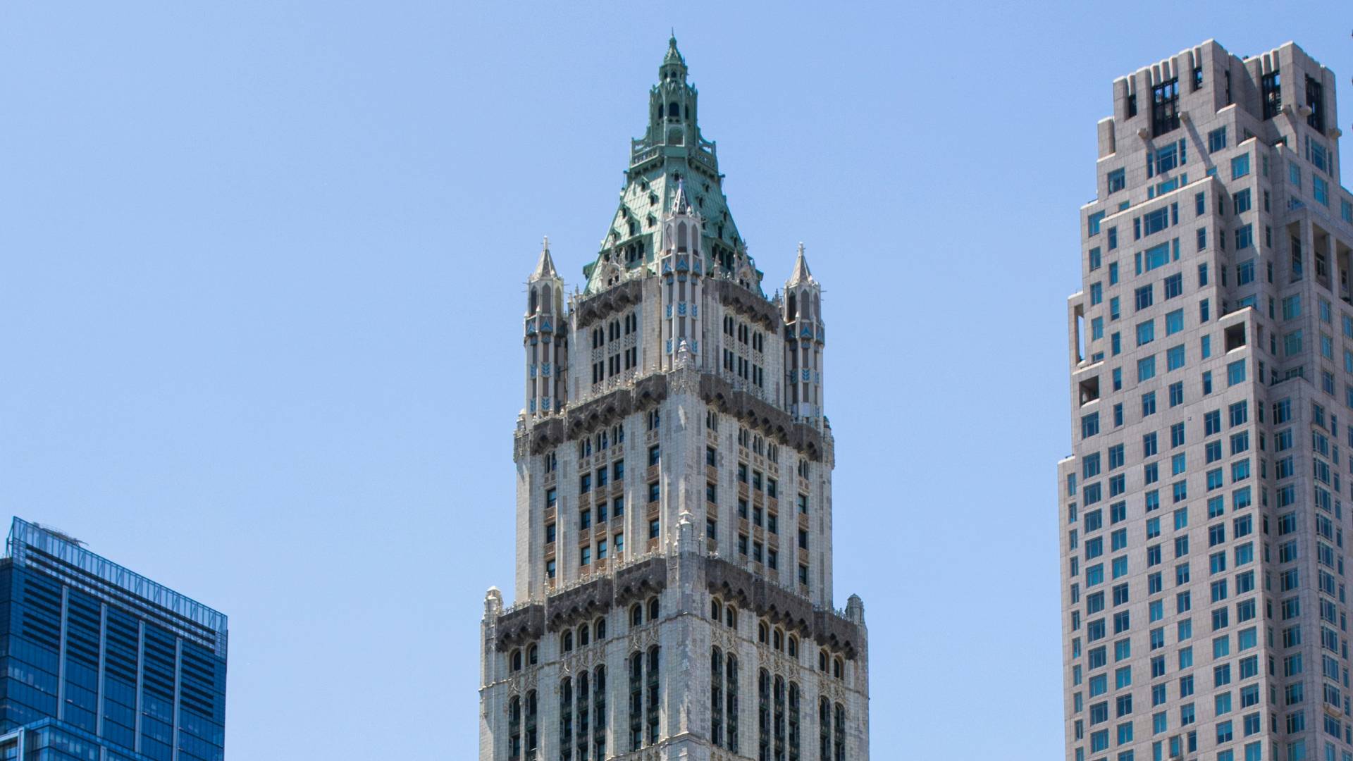 Parte superior del Woolworth Building.