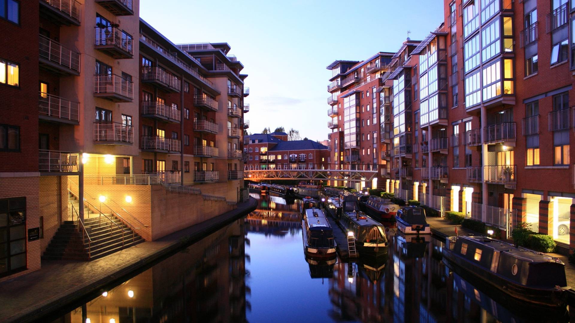 Un canal en Birmingham.