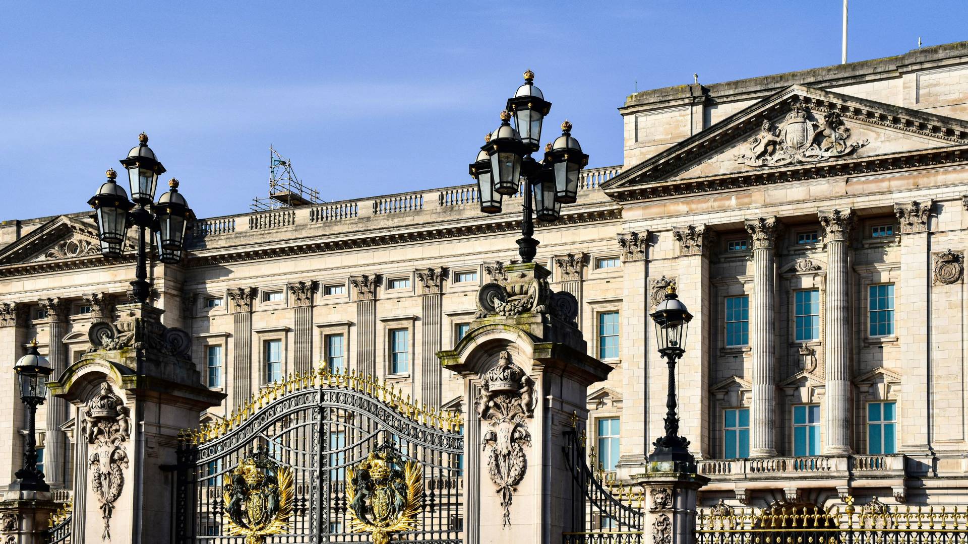 Detalle del Palacio de Buckingham.