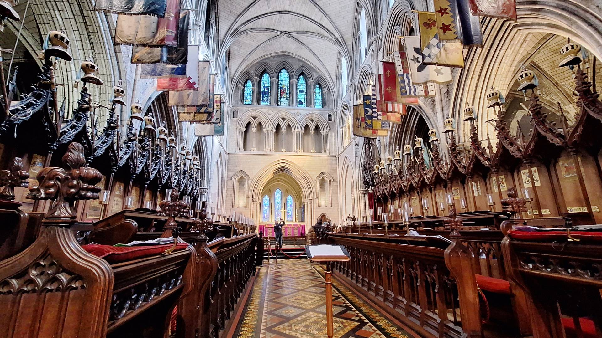 Interior de la Catedral de San Patricio en Dublín.