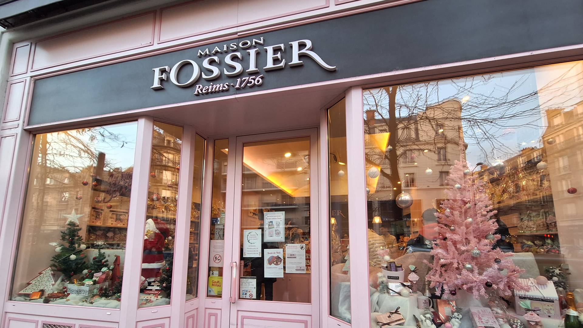 Maison Fossier, una de las mejores pastelerías de Reims.