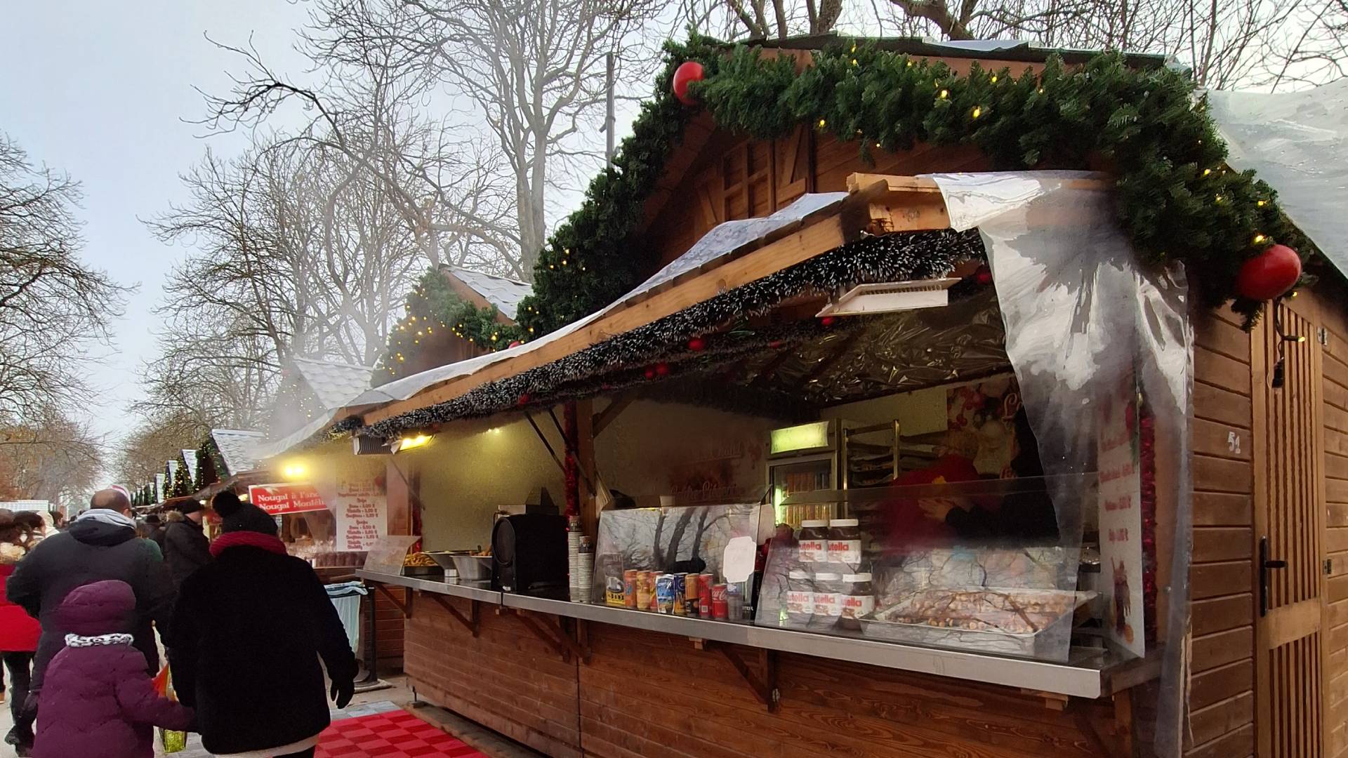 Mercado navideño en Reims.