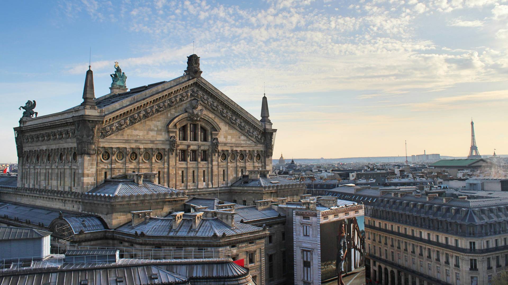 Vistas desde el mirador de las Galerías Lafayette.