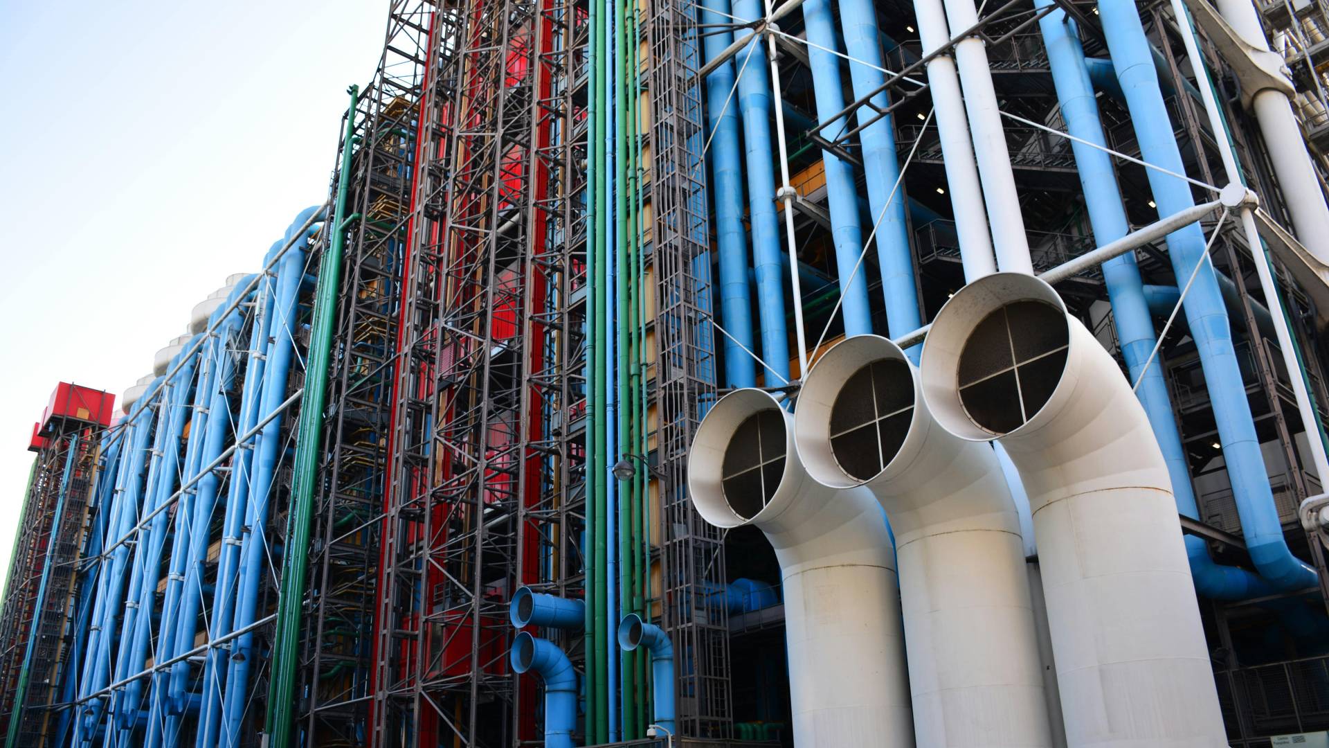 La peculiar construcción del Centro Pompidou.