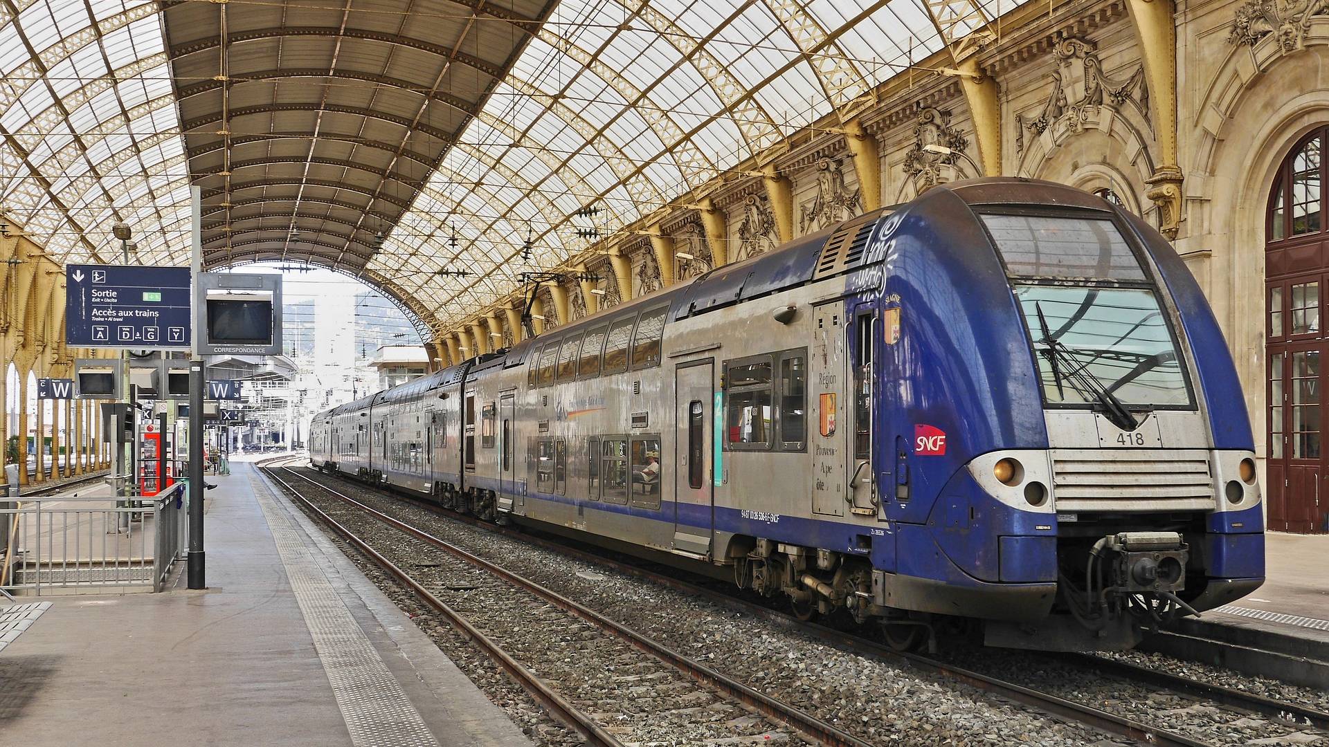 Estación central de Niza.