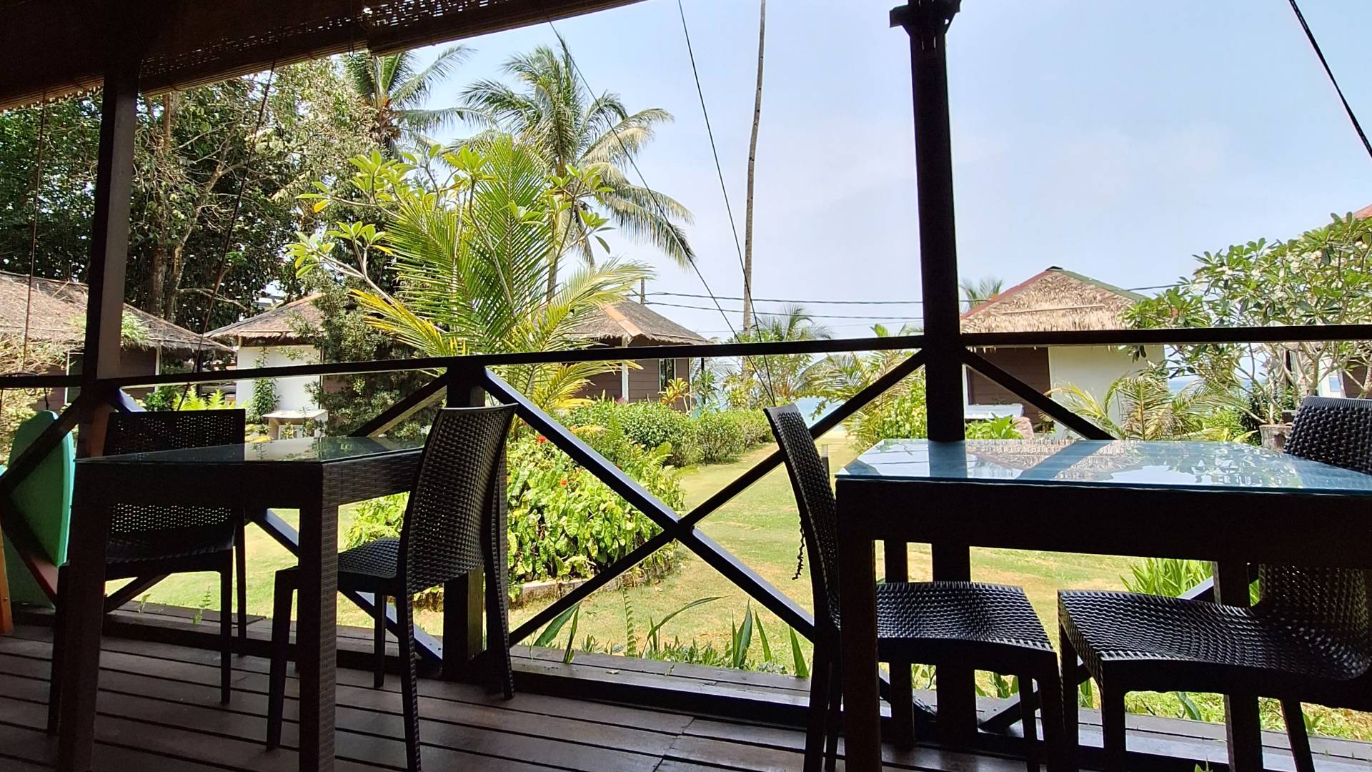 Restaurante en Juara Beach.