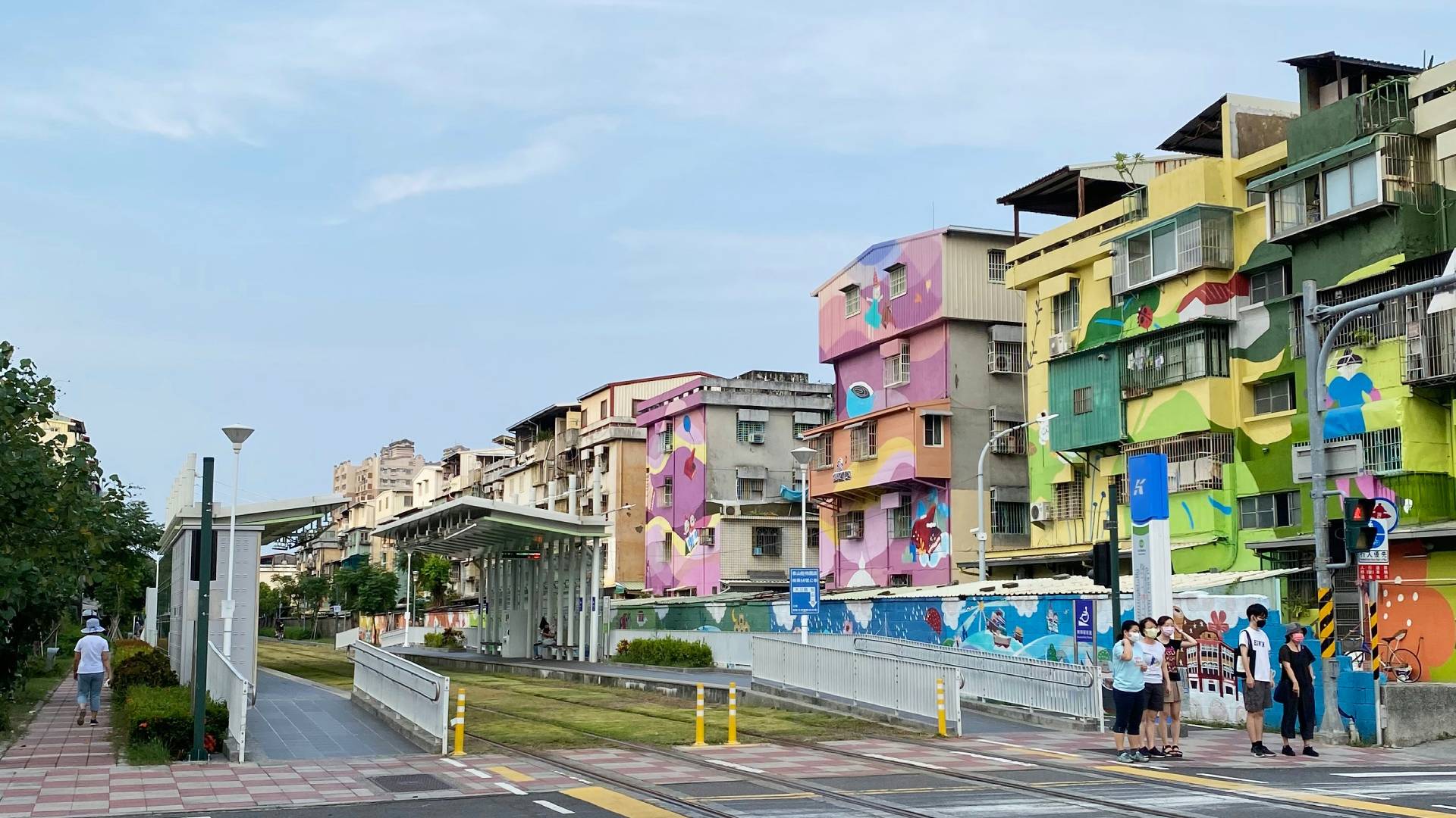 Arte urbano en las calles de Kaohsiung.