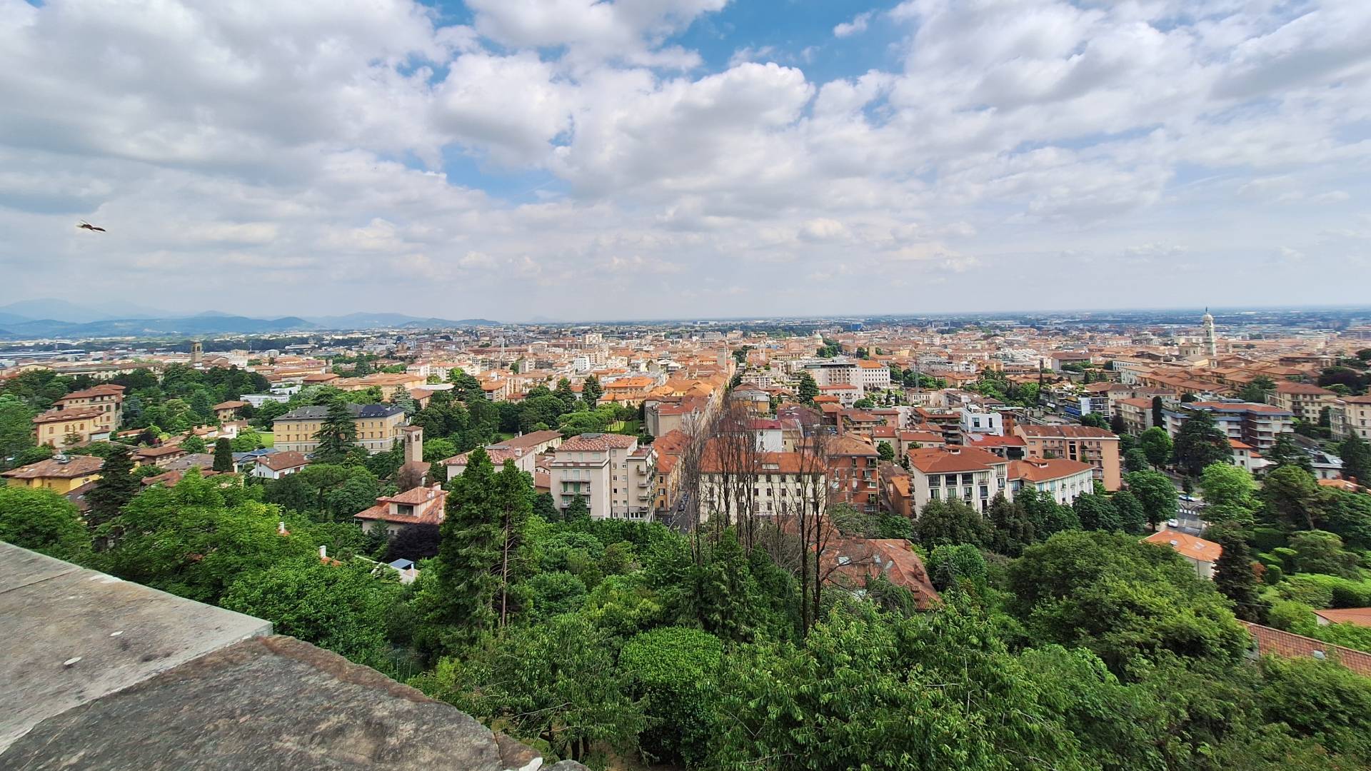 Vistas desde la Città Alta de Bérgamo.