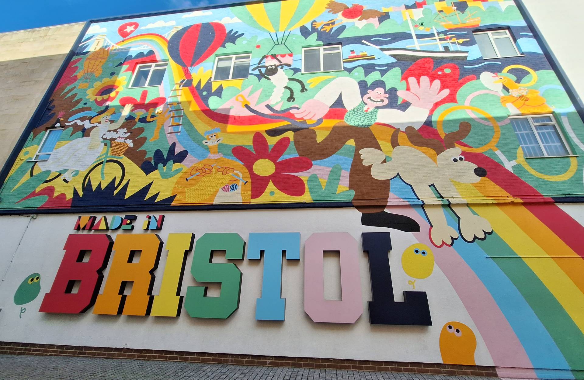 El colorido arte urbano de Bristol.