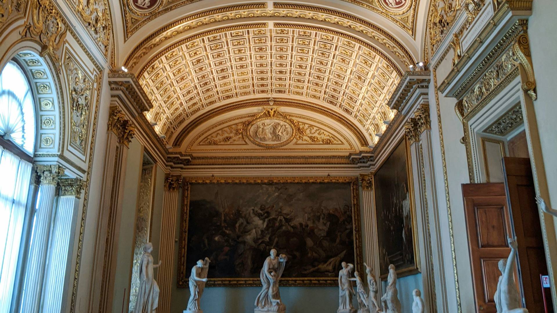 Interior de la Galería Uffizi.