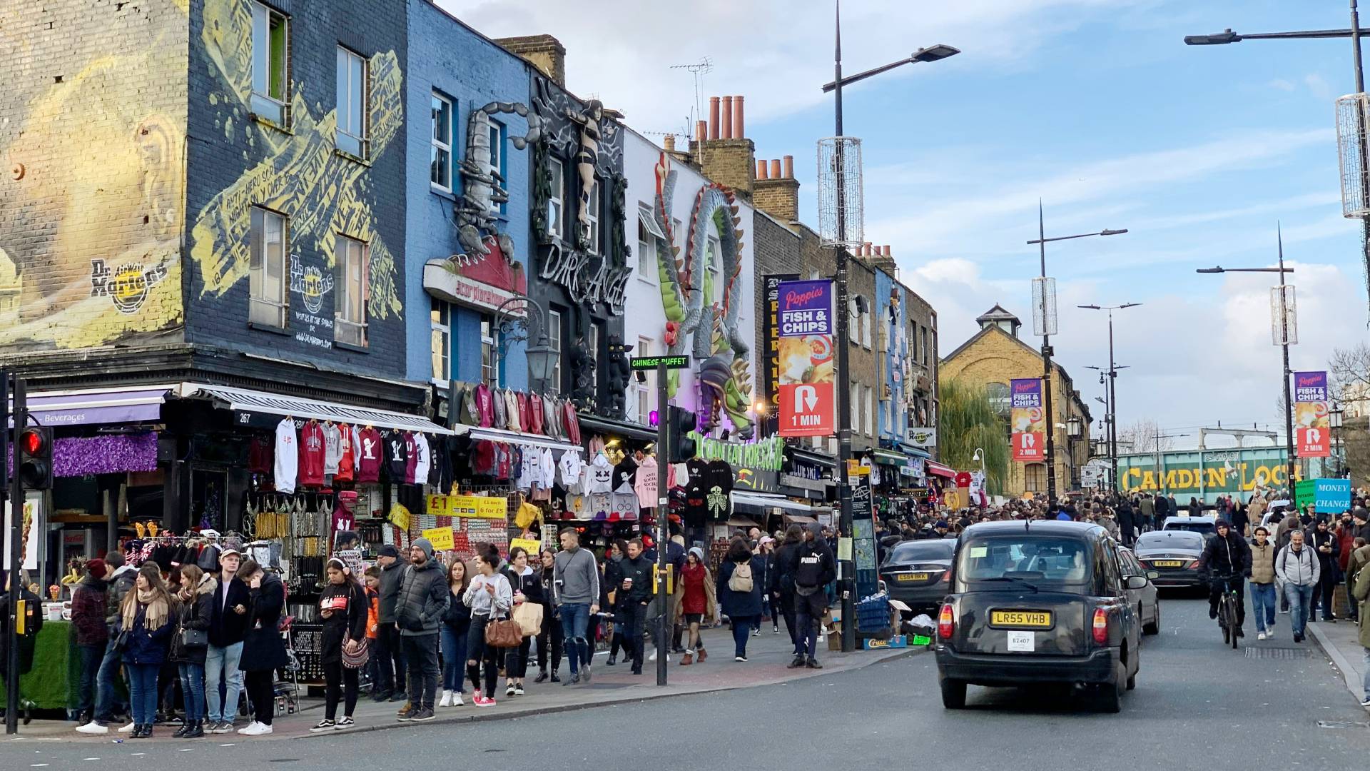 Las animadas calles de Camden Town.