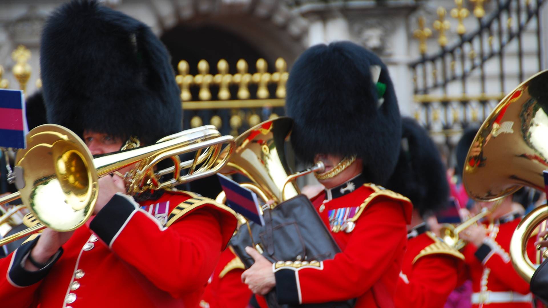 Cambio de guardia en el Buckingham Palace.