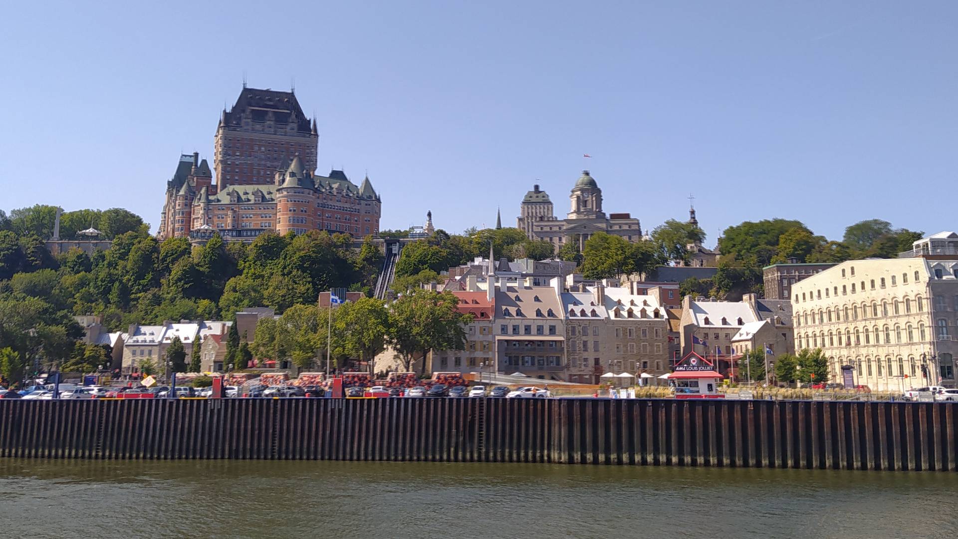 Vistas de Quebec desde el ferry.