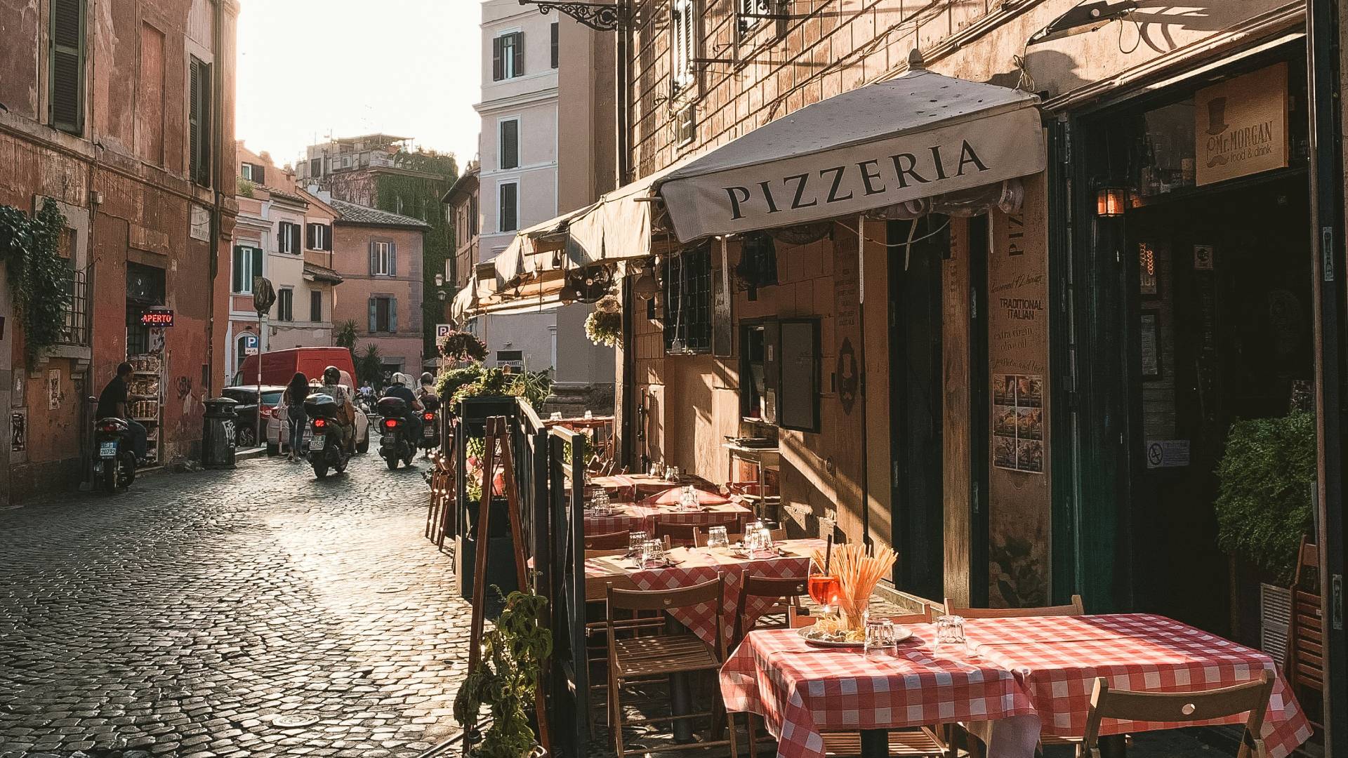 Las encantadoras calles del barrio de Trastevere.