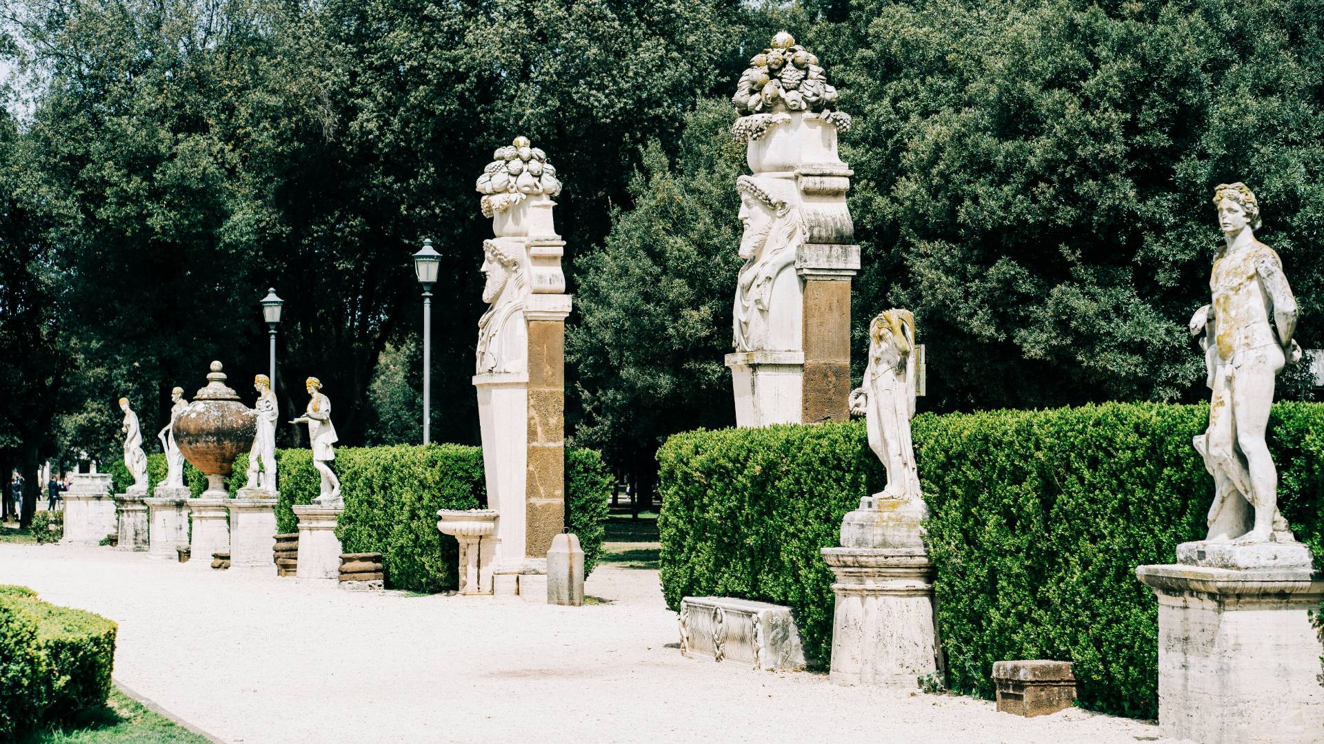 Jardines de la Galería Borghese.