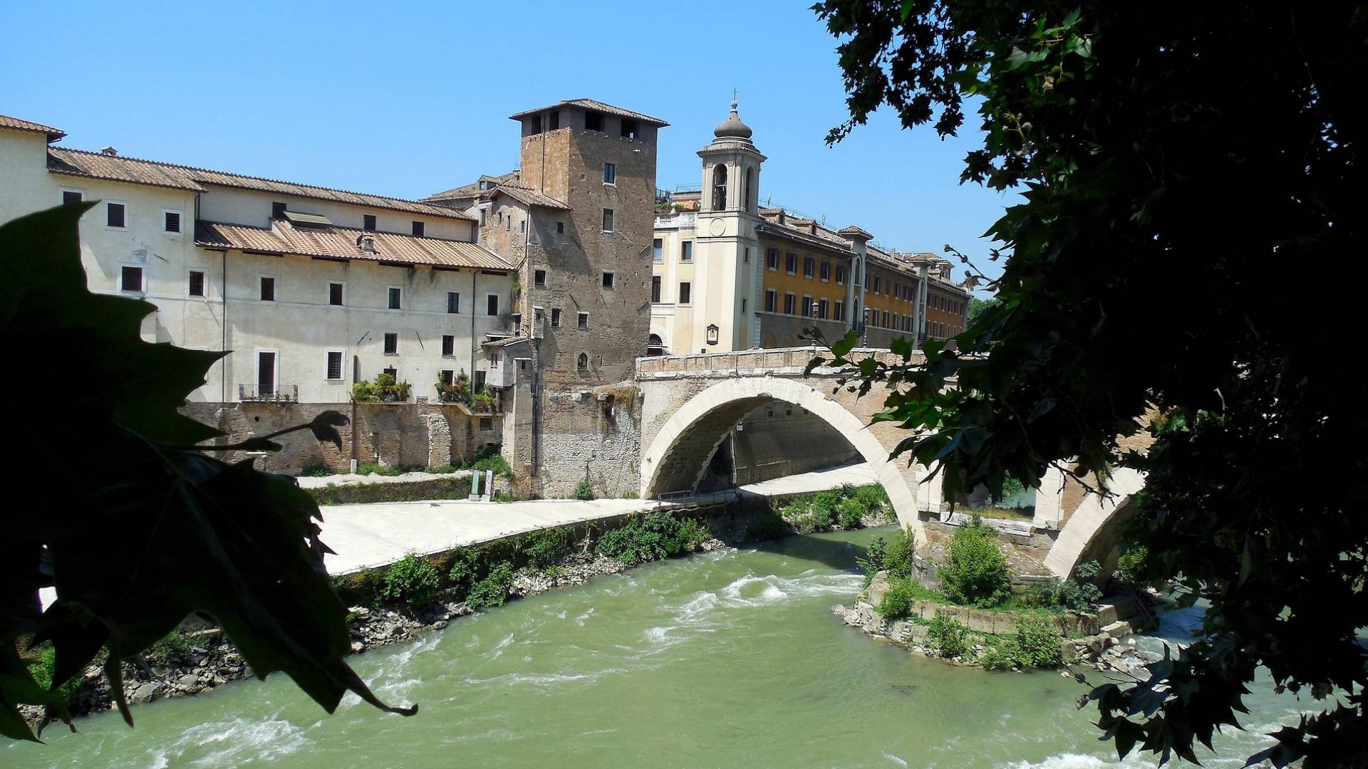 Isola Tiberina en Roma.