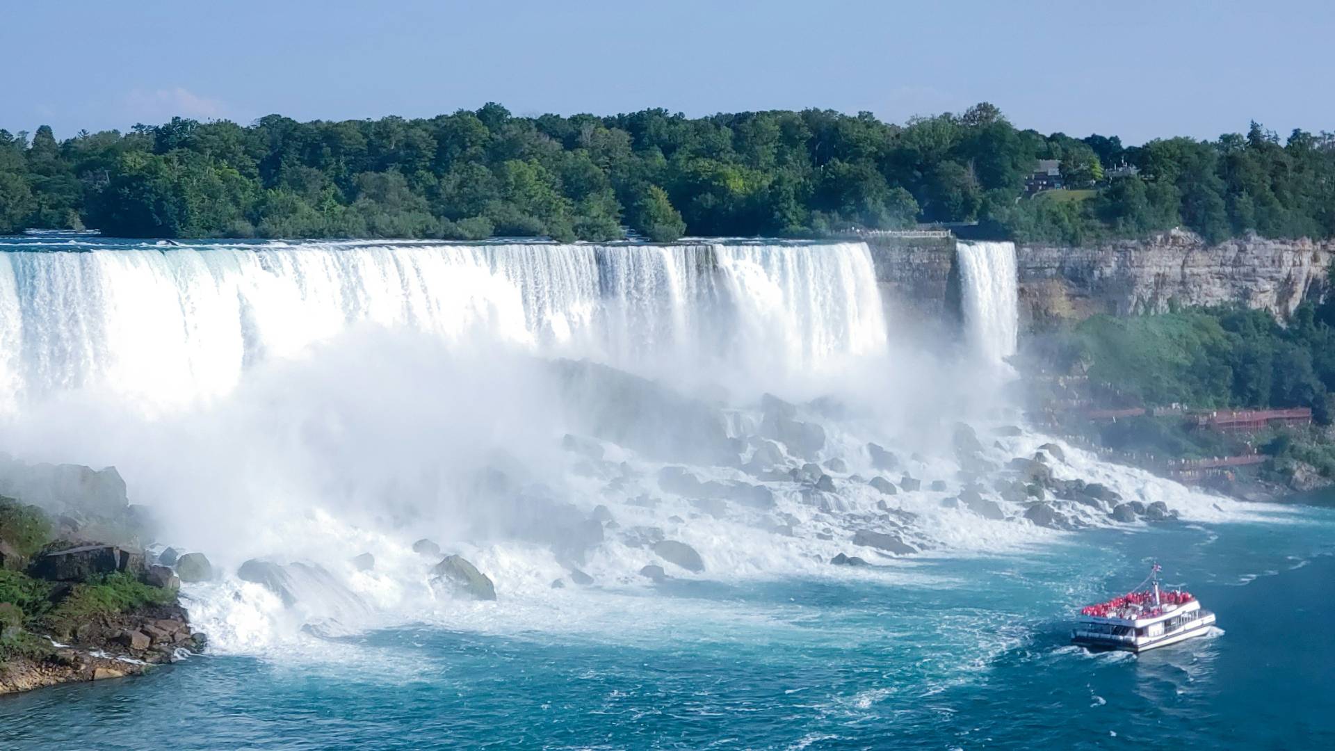 Las impresionantes Cataratas del Niágara.