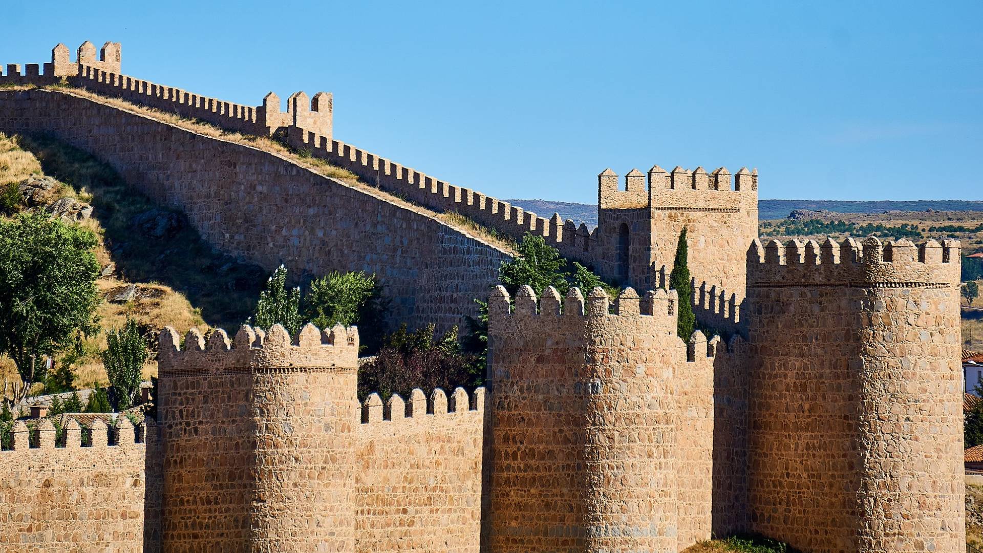 La emblemática muralla de Ávila.