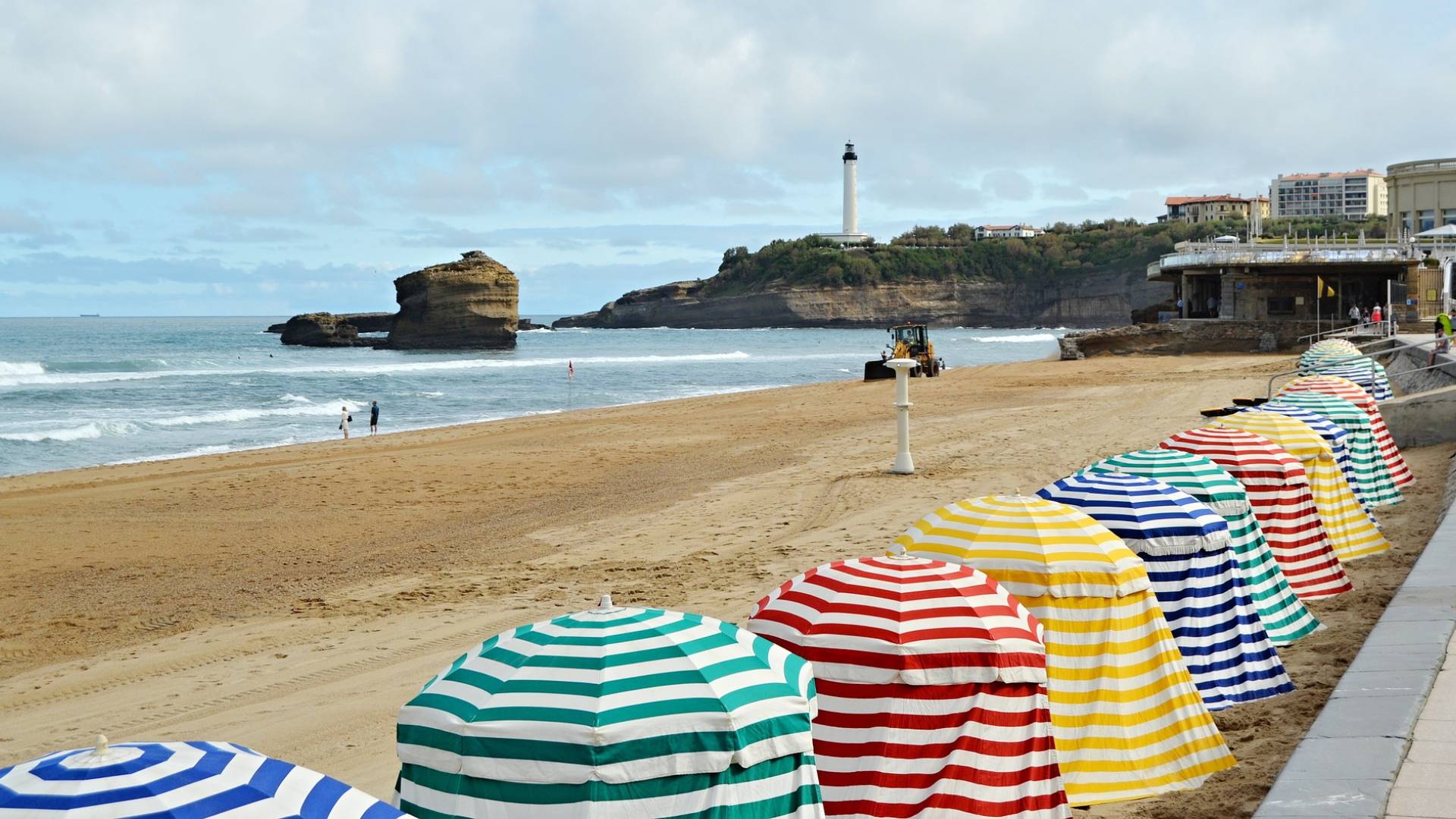 El encanto de la costa de Biarritz.