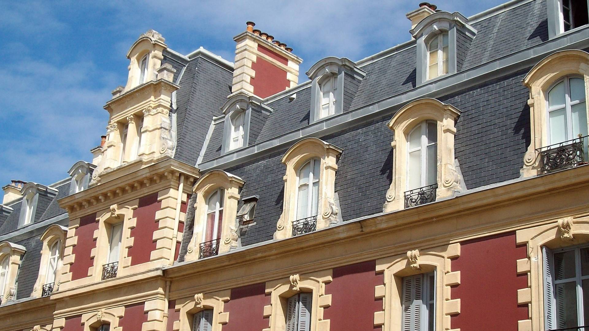 Detalle del Hôtel du Palais en Biarritz.