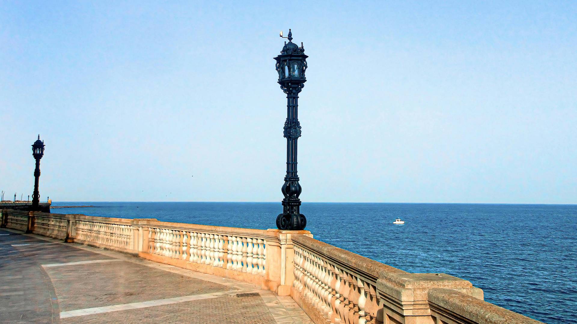 Panorámica desde la costa gaditana.