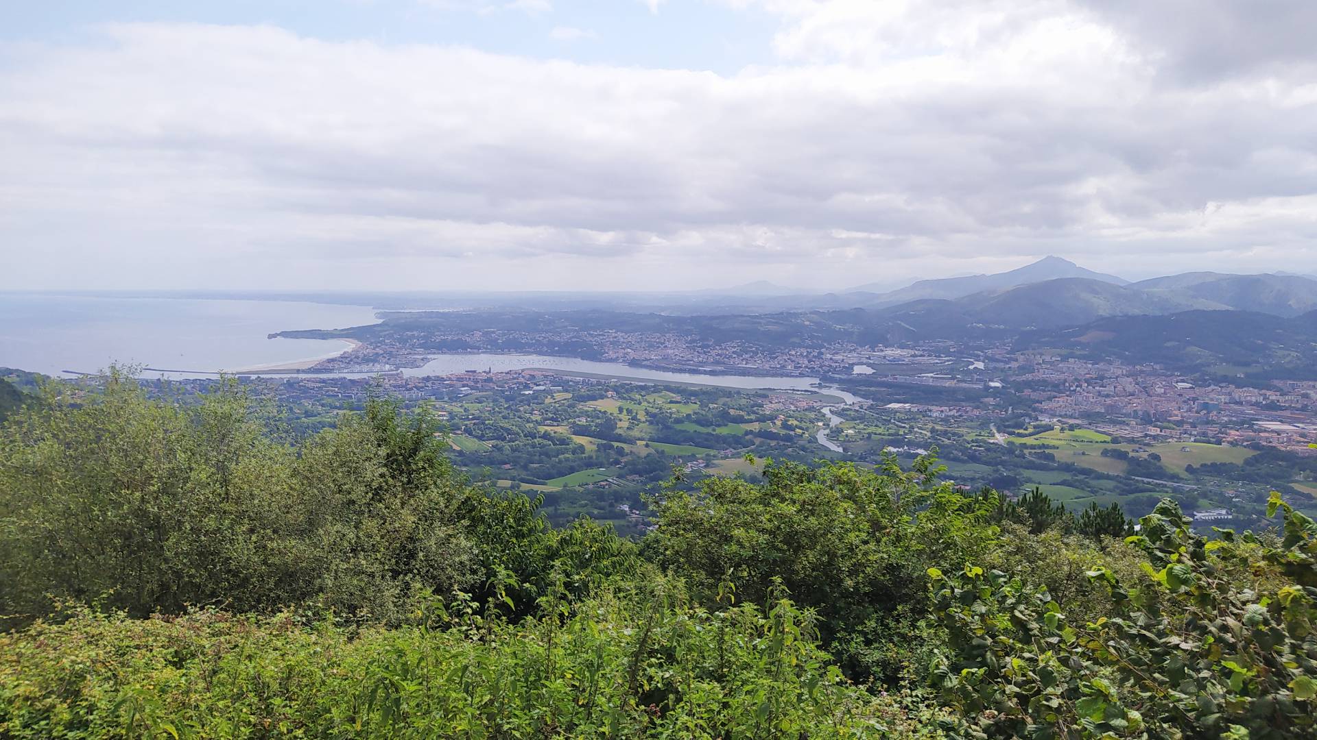 Vistas desde el monte Jaizkibel.