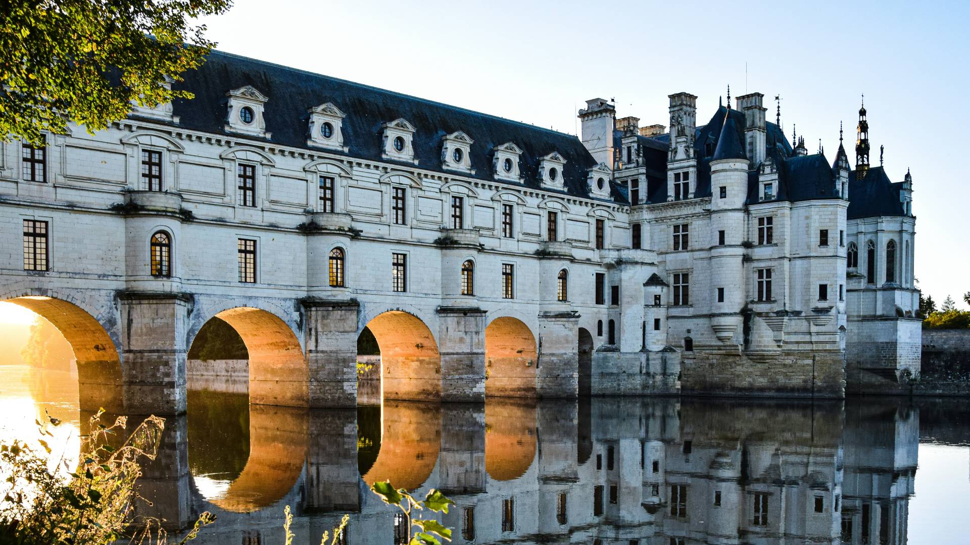 Castillo de Chenonceau en el Valle del Loira.