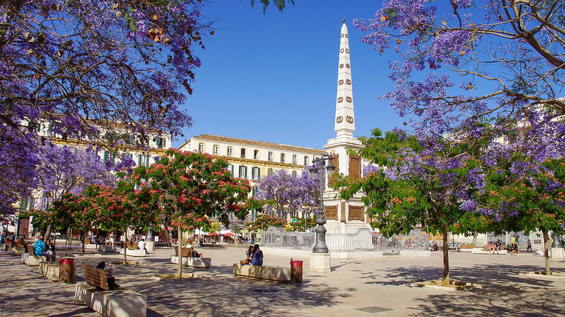 La Plaza de la Merced, hogar del Museo Casa Natal Picasso.