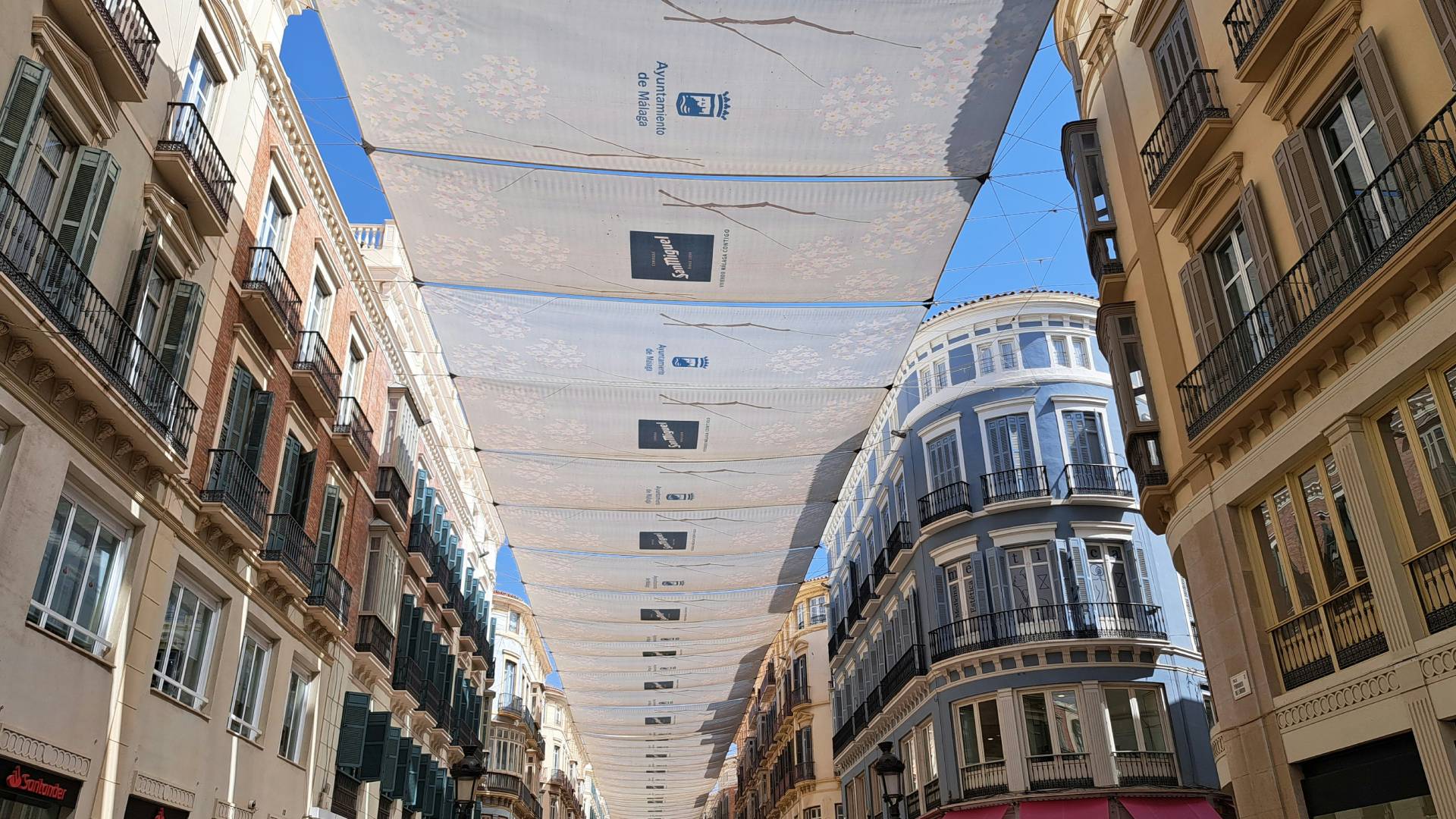 La Calle Larios, una de las arterias principales de Málaga.