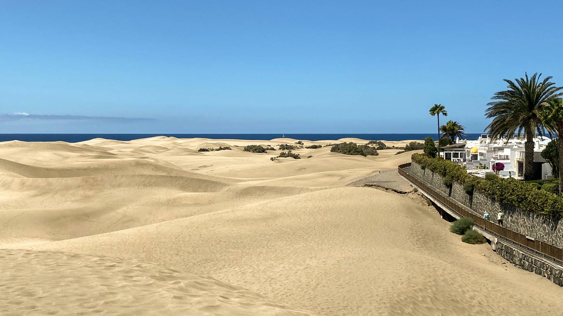 Las emblemáticas dunas de Maspalomas.