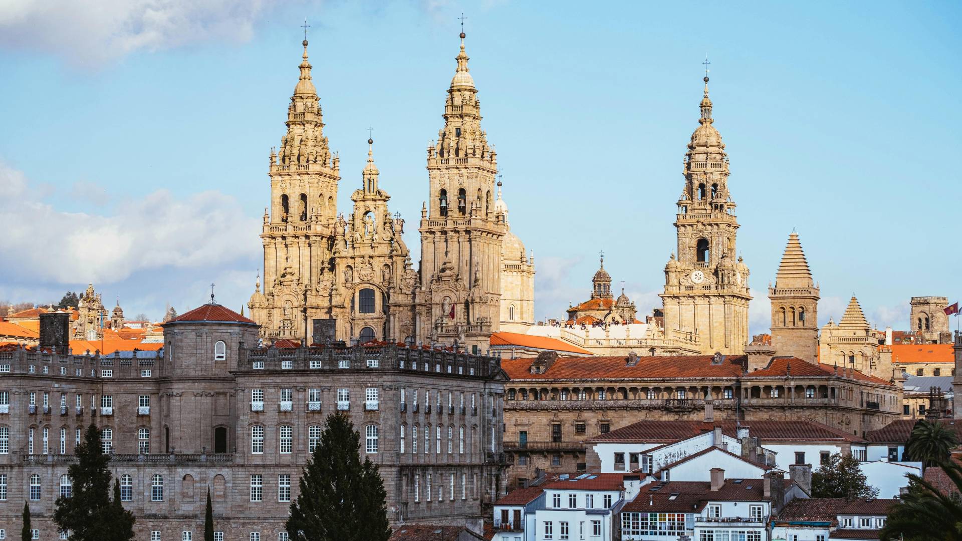 Paisaje urbano de Santiago de Compostela.