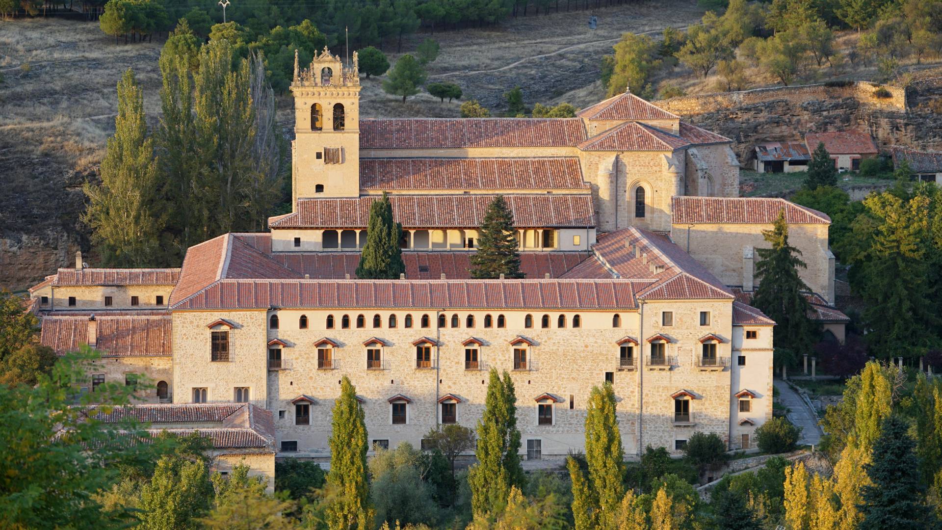 Vista aérea del Monasterio Santa María del Parral.